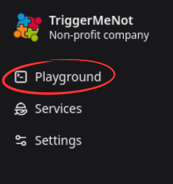 Playground page location